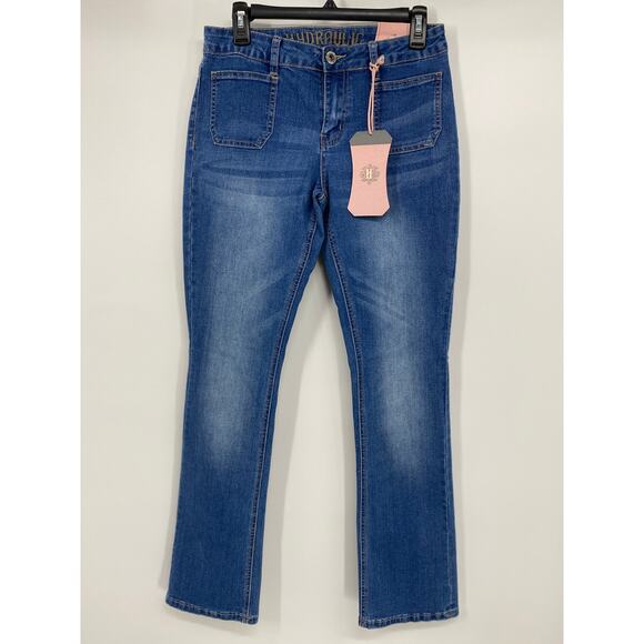 Hydraulic Womens Blue Denim Natural Slim Boot Jeans NEW Size 6 - Picture 1 of 9